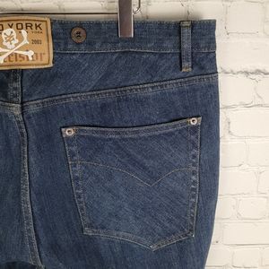 ZOO YORK | button fly straight leg 100% cotton jeans